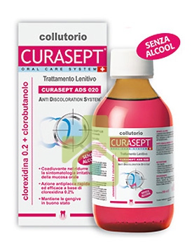 Curaden Curasept ADS Clorexidina 0,20% Clorobutanolo Collutorio Lenitivo 200 ml