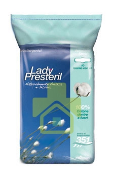 Lady Presteril Linea Pocket Assorbente Puro Cotone 10 Assorbenti Giorno Ali Stes