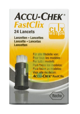 Accu-Chek Linea Controllo Glicemia FastClix 24 Lancette Pungidito