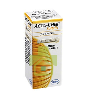 Accu-Chek Linea Controllo Glicemia SoftClix 25 Lancette Pungidito
