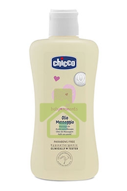 Chicco Linea Baby Moments Cura del Bambino Olio da Massaggio Corpo 200 ml