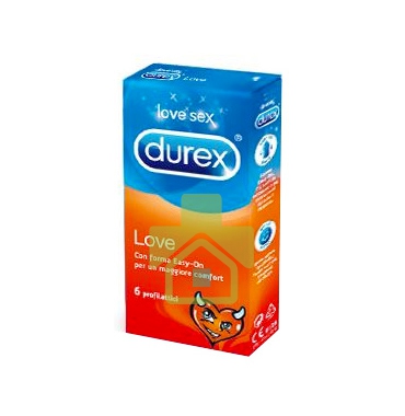 Durex Linea Classica Love Easy On Condoms Confezione con 6 Profilattici