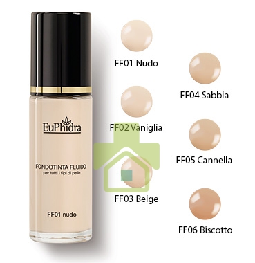 EuPhidra Linea Trucco Viso Base Fondotinta Fluido Mat Coprente Colore FF04