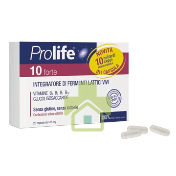 Prolife Linea Intestino Sano 10 Forte Integratore Fermenti Lattici 20 Capsule