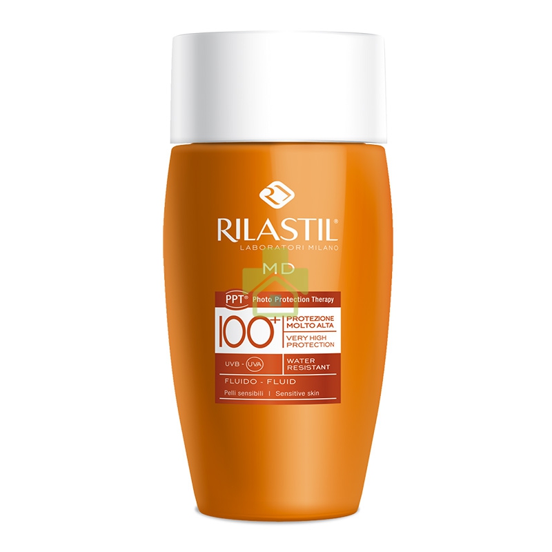 Rilastil Linea Sun System MD100+ Fluido Viso e Corpo Protezione Altissima 75 ml