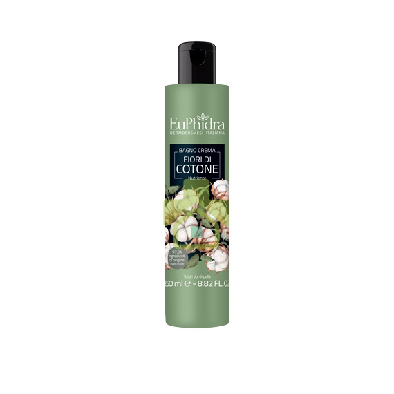 EuPhidra Linea Floreali Bagnocrema Nutriente e Protettivo Fiori di Cotone 250 ml