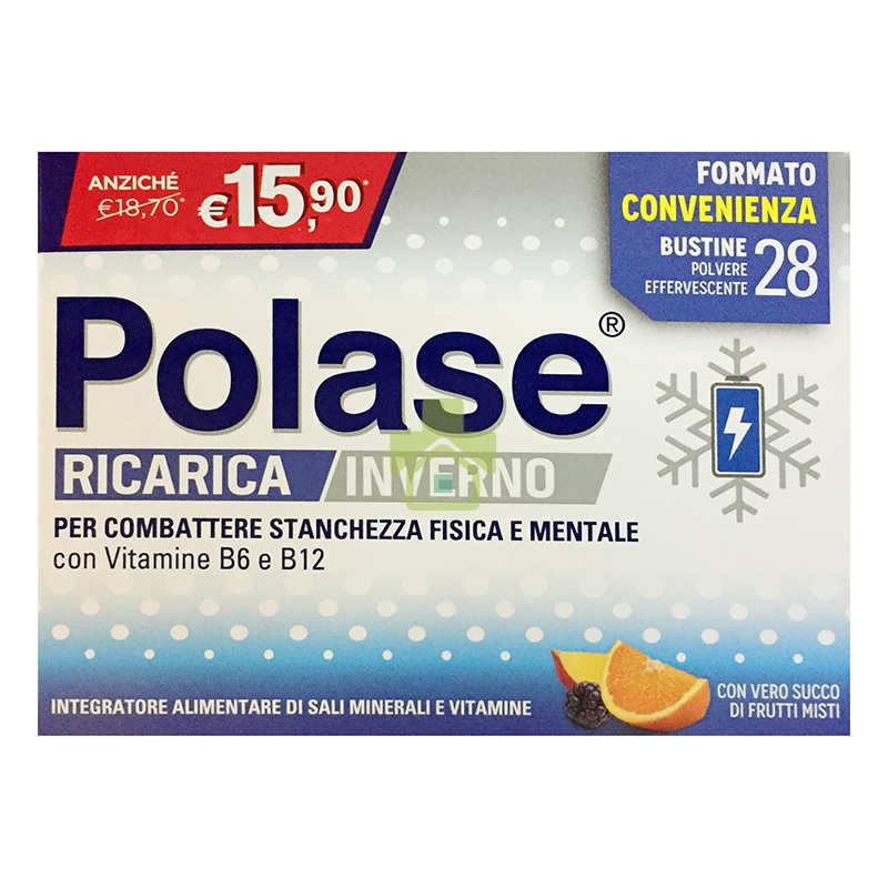 Polase Linea Vitamine e Minerali Ricarica Inverno Integratore Granulato 28 Buste