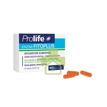 Prolife Linea Intestino Sano Enzimi Fitoplus Integratore Fermenti 20 Capsule